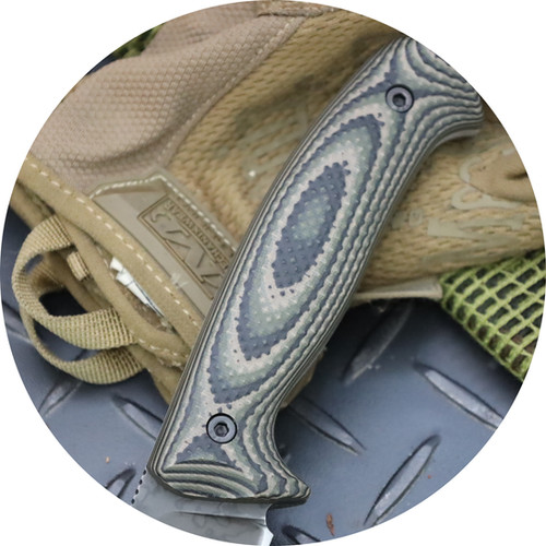 Red Wolf (K329) /HRA /Jungle Camo Gator Grip/Black Kydex Sheath
