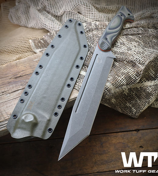 Tanto X (K329)/Type B/Dark Washed/Gator Grip/ODG Sheath | Work