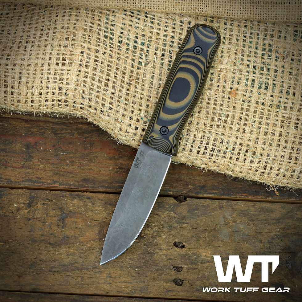 Miniature : Forester Gen 2 (SK85)-APO finish/ Saber Grind /Tiger Camo Grip