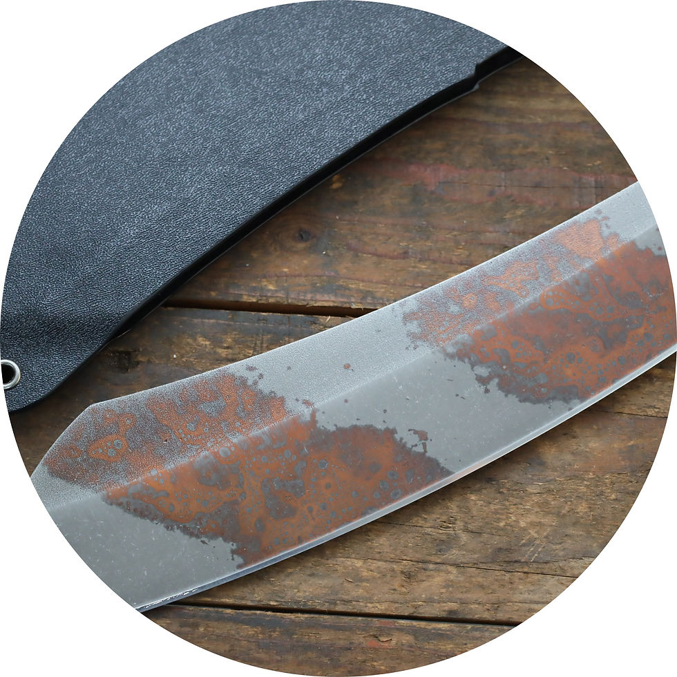 Miniature : Boreno(K329)/Copper Washed/Black G10 Grip/Black Kydex Sheath