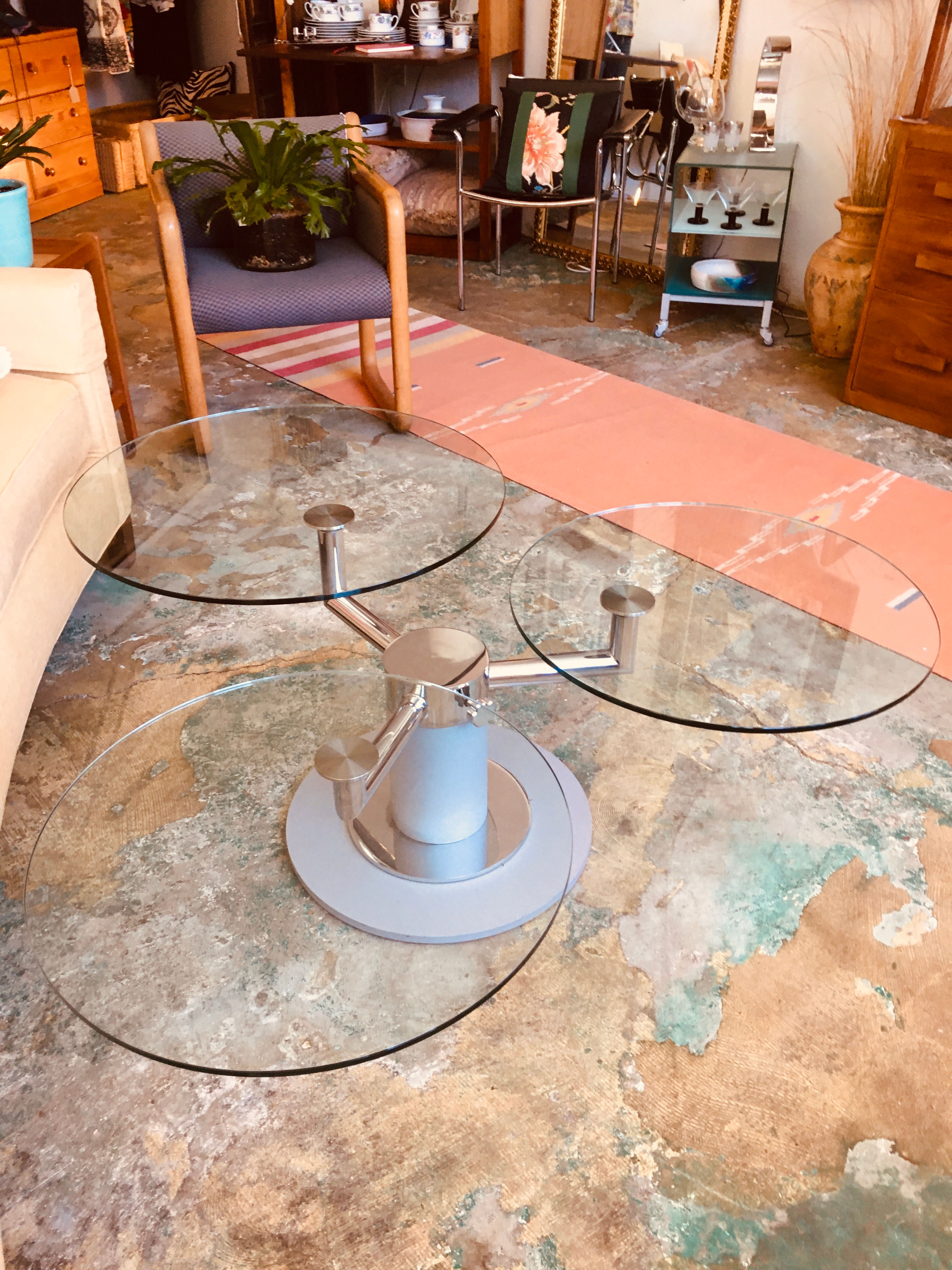 Designer 3 Panel Coffee Table