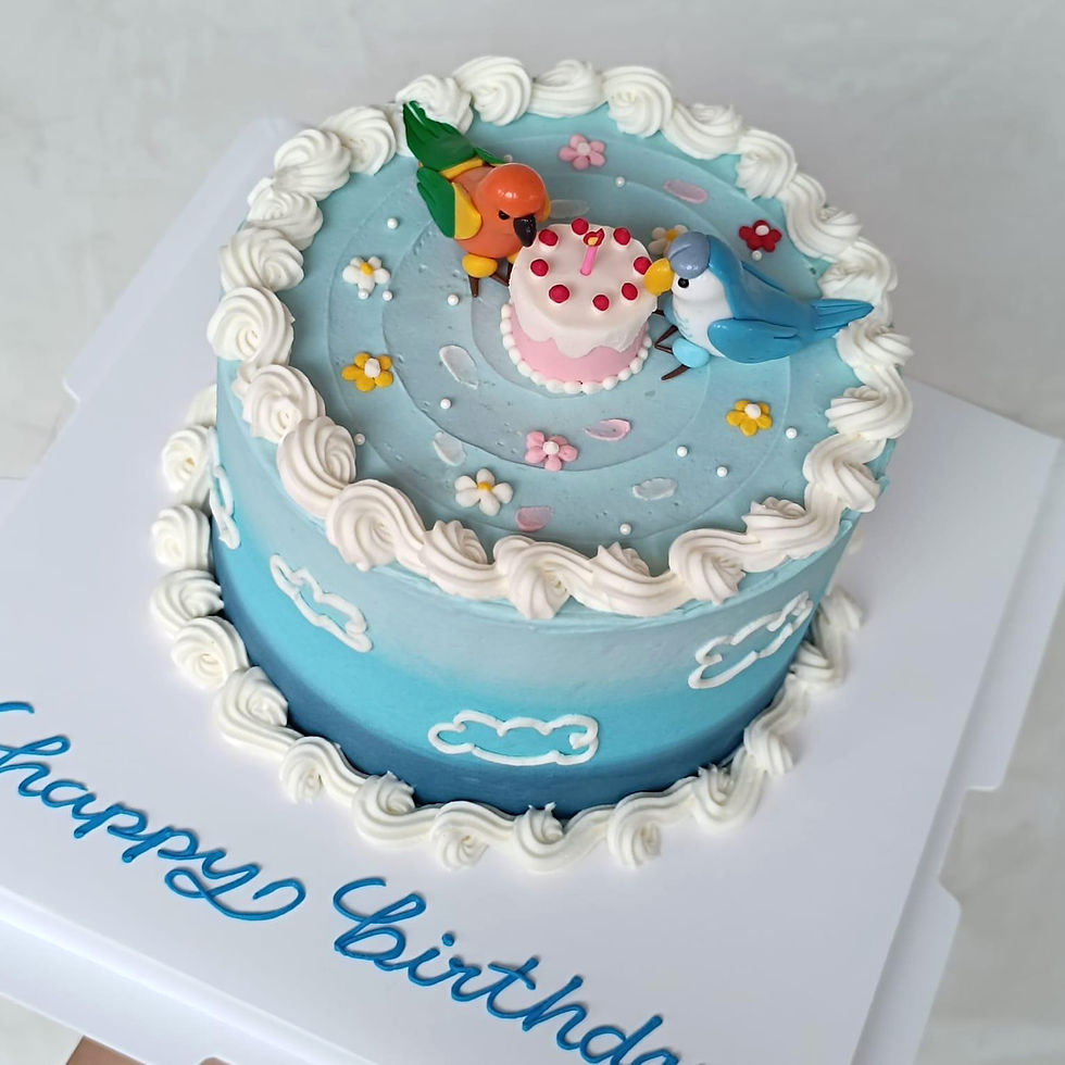 Thumbnail: Love birds cake