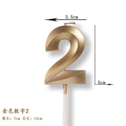 Thumbnail: Opera Gold Standing Number 0-9 Candle