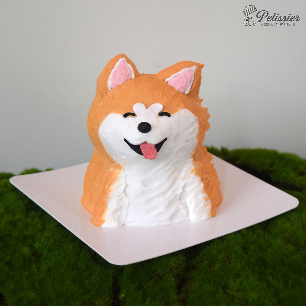 Thumbnail: 3D red Shiba inu cake