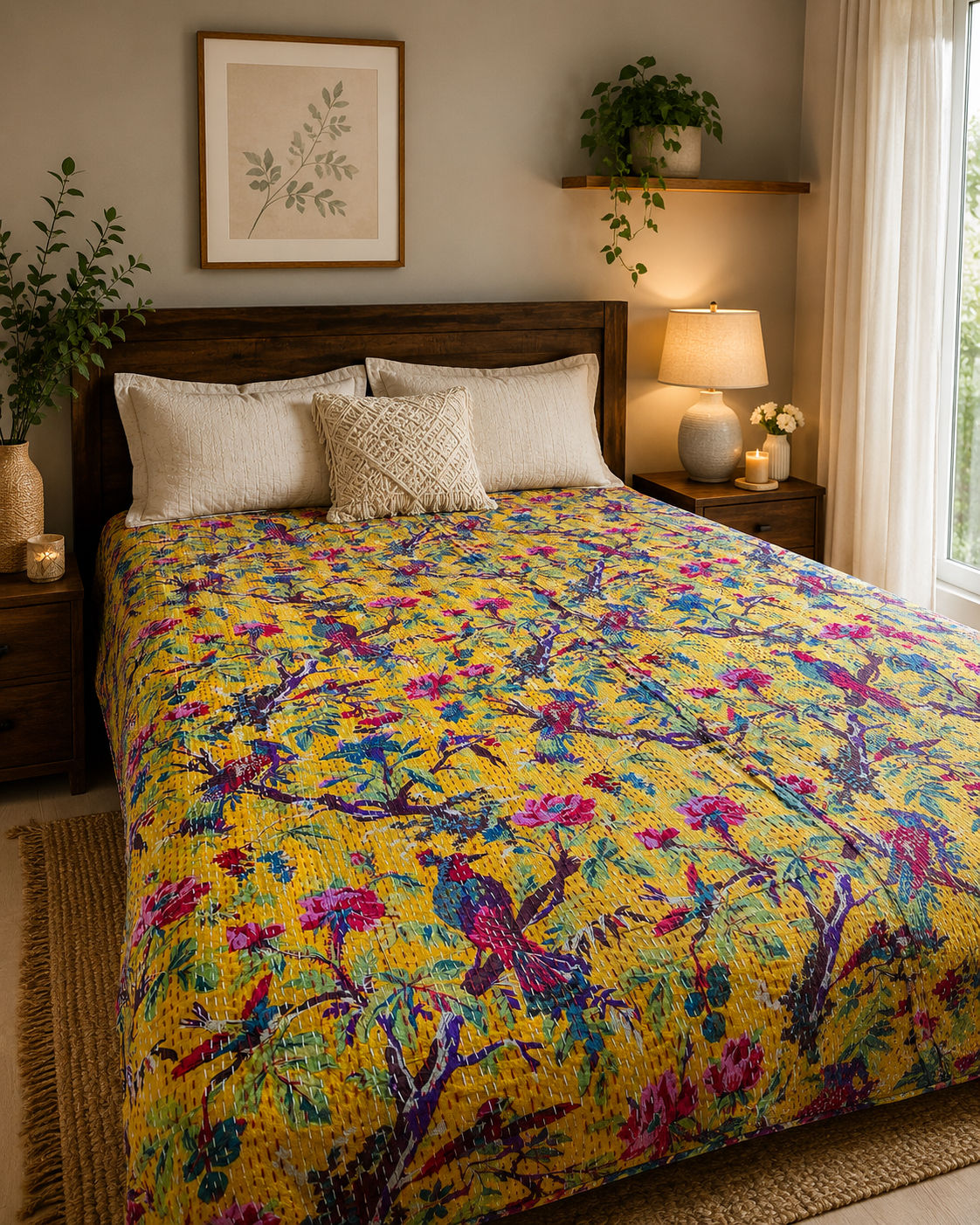 Kantha Bed Cover