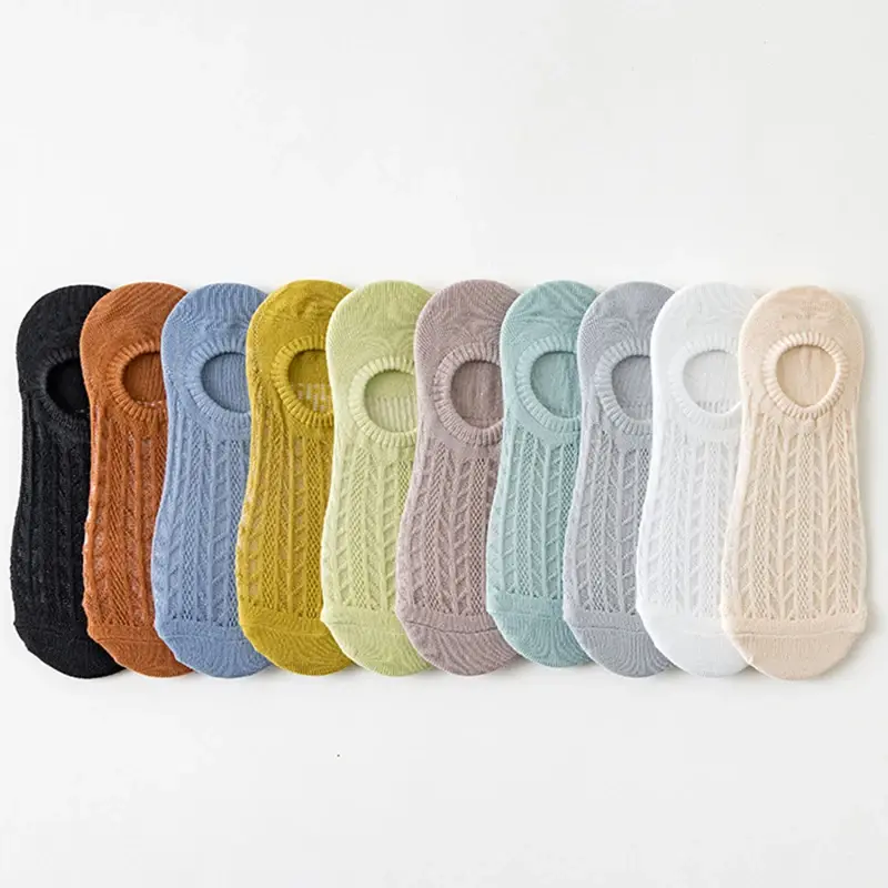Miniatura: Socks Women's Summer Invisible Short No Show Fashion Lace Breathable Silicone