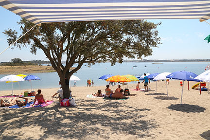 Praia de Monsaraz na Barragem de Alqueva , perto de Campinho