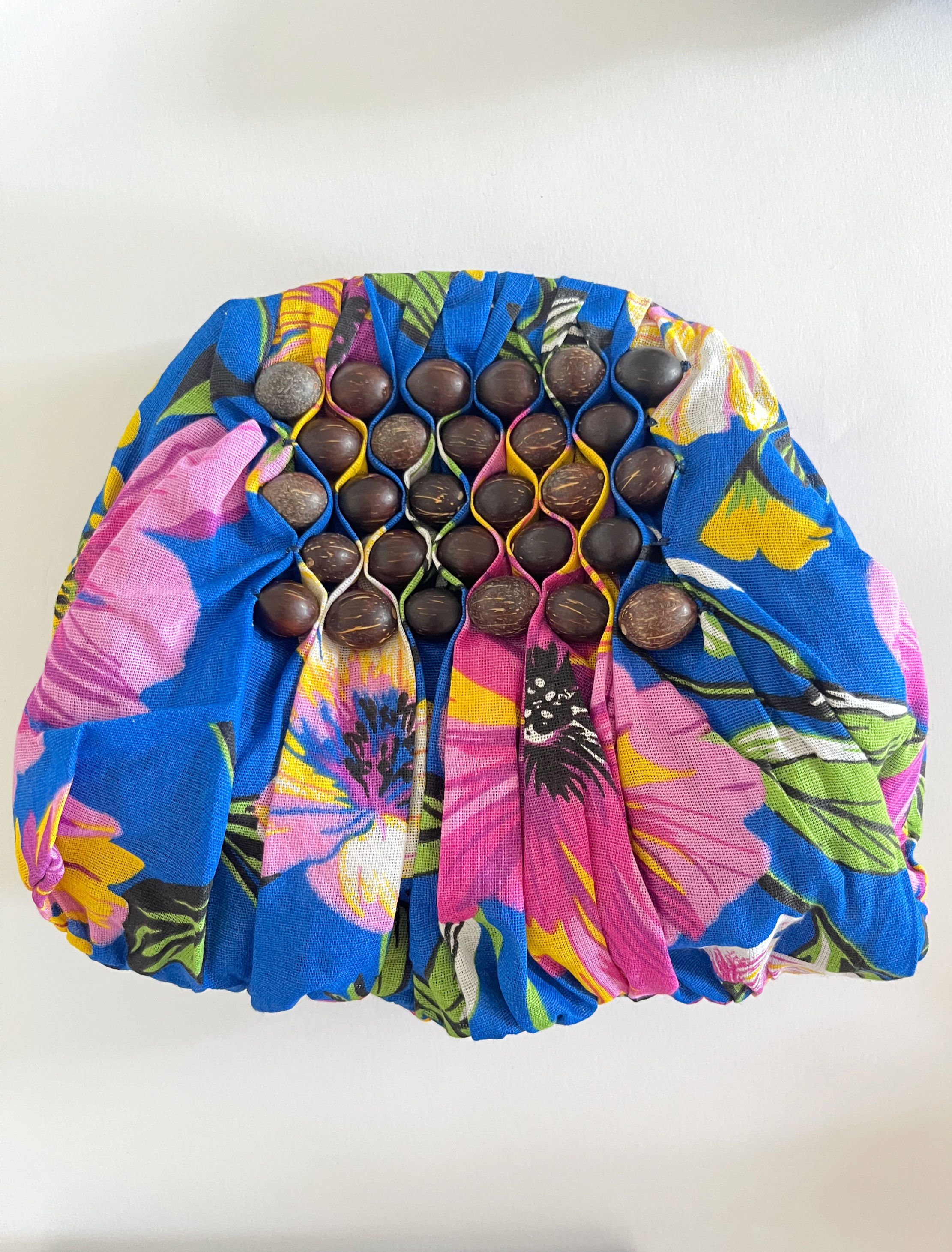 Bolsa Maria Andreza em chita azul - Chitarte