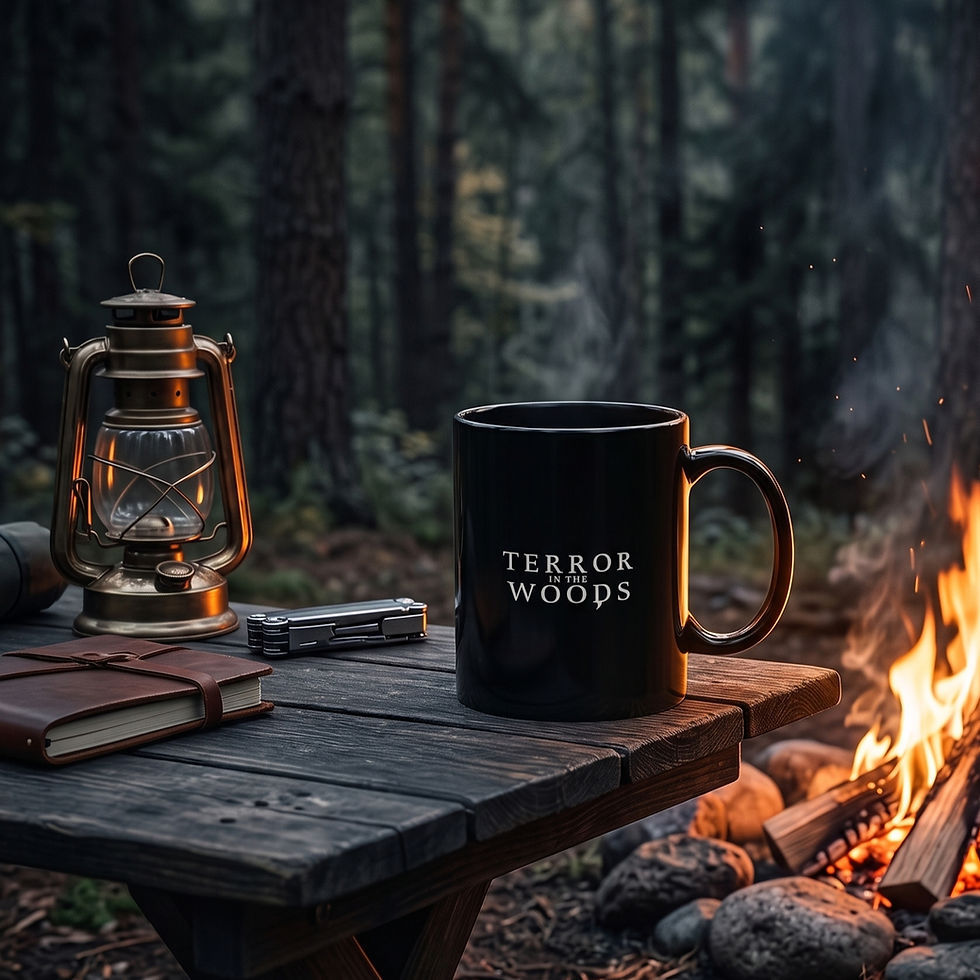 Thumbnail: Terror in the Woods Logo Black Mug (11oz)