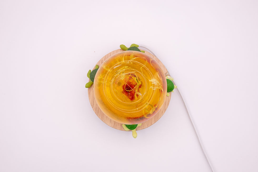 Thumbnail: Yellow Tea Light Candle Hold With Turtles