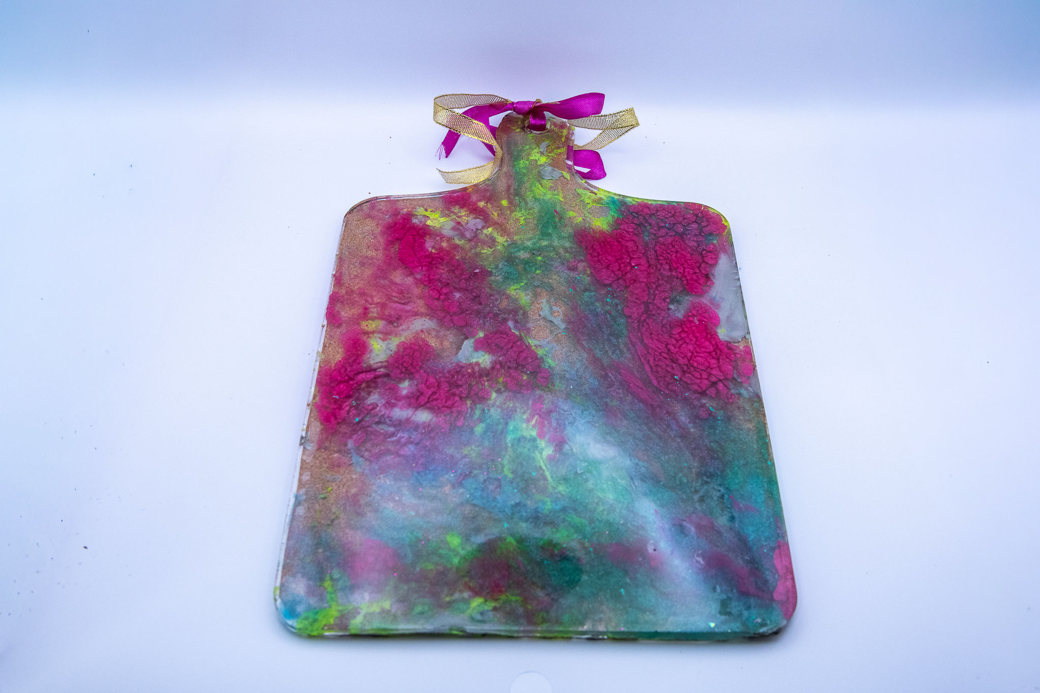 Pink and Green Cutting Board