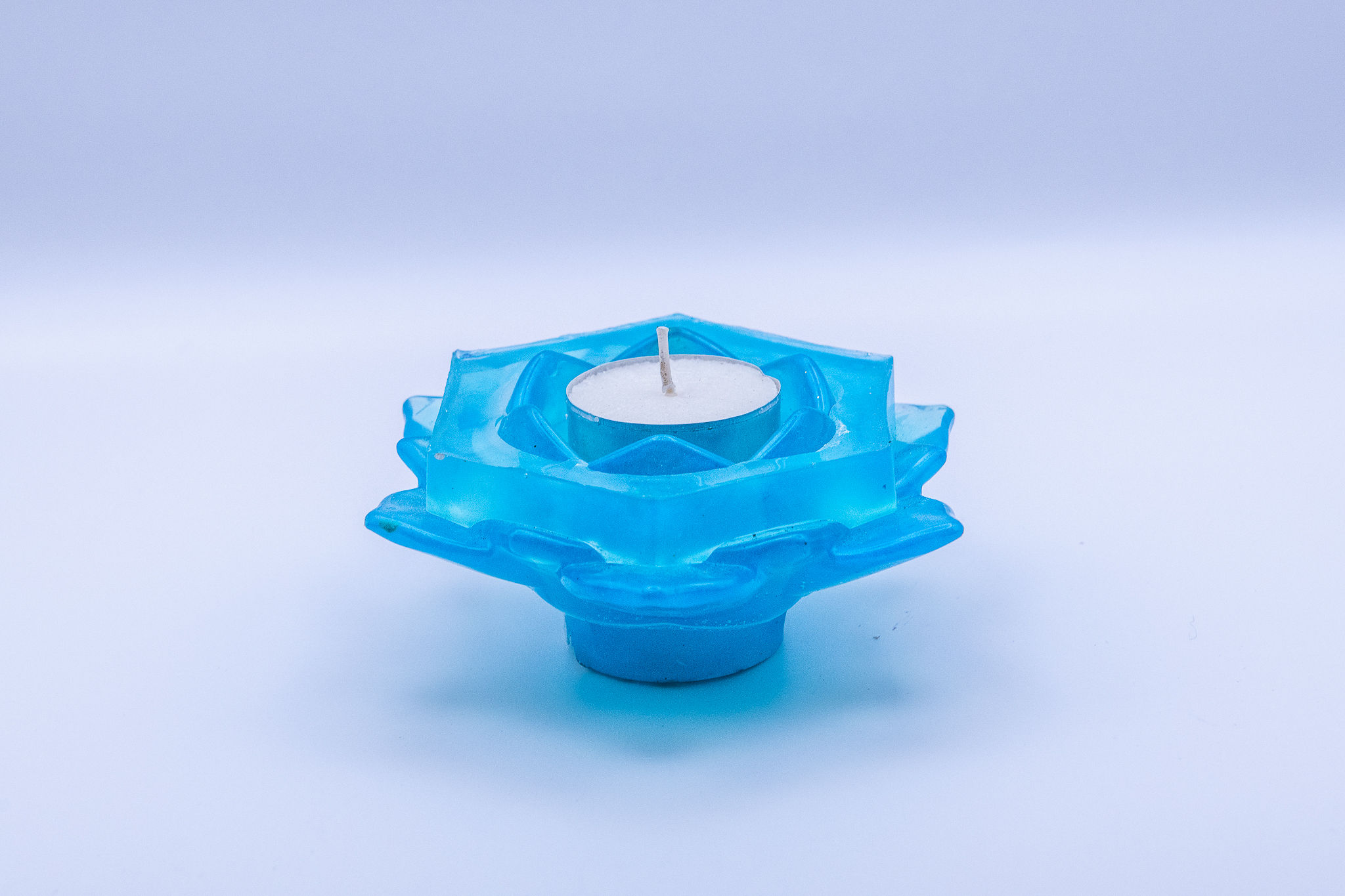 Blue Flower Tealight Holder