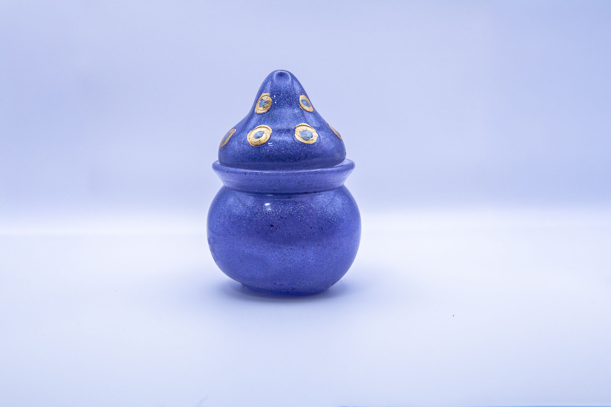 Purple Mushroom Jar With Lid
