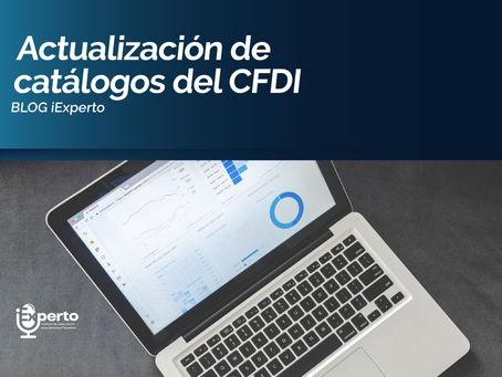 ACTUALIZACIÓN DECATÁLOGOS DEL CFDI