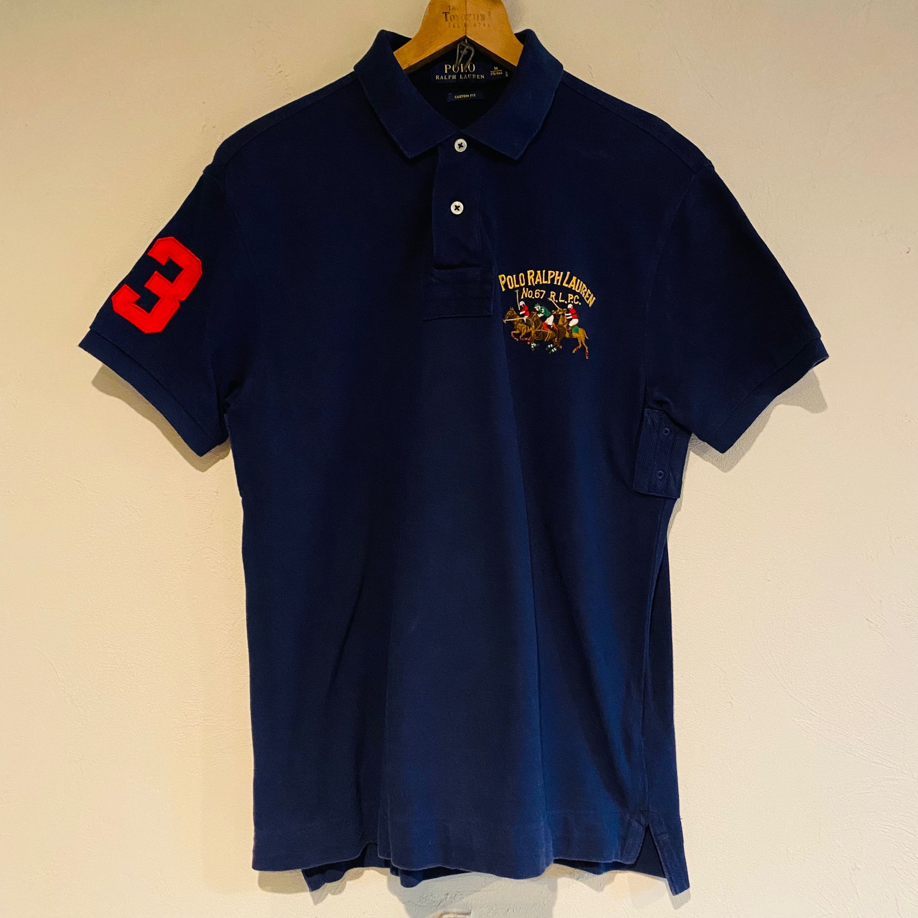 【ポロラルフローレン　ポロシャツ】刺繍乗馬ロゴ