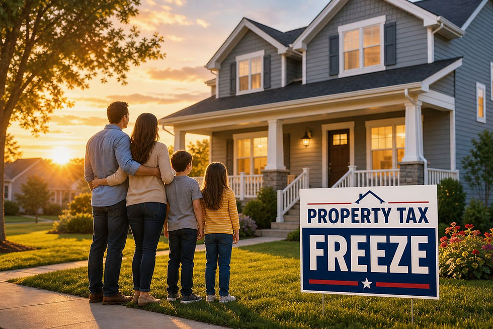 Freeze on property taxes