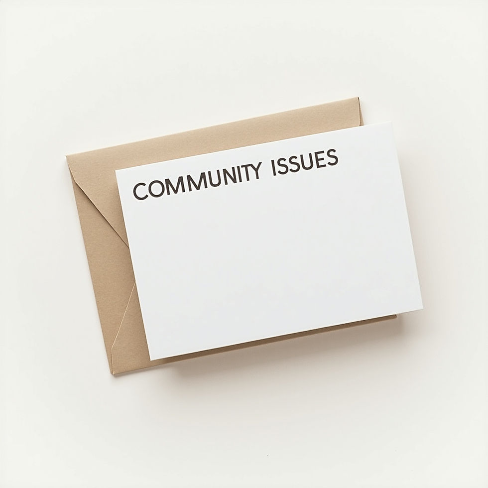 Community Issues Postcard