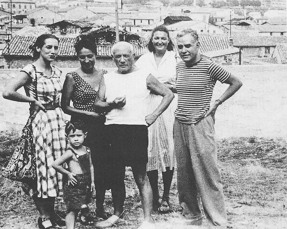 En 1950, Rufino Tamayo y su esposa Olga visitaron a Picasso en su casa en Vallauris, Francia. Fue una semana de intercambio artístico y personal.