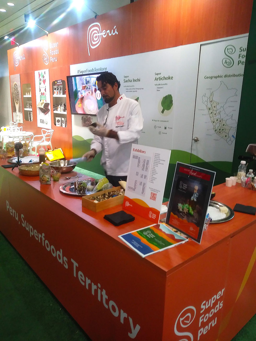 Chef Miguel Aguilar, durante el Fancy Food Show de Nueva York 2019