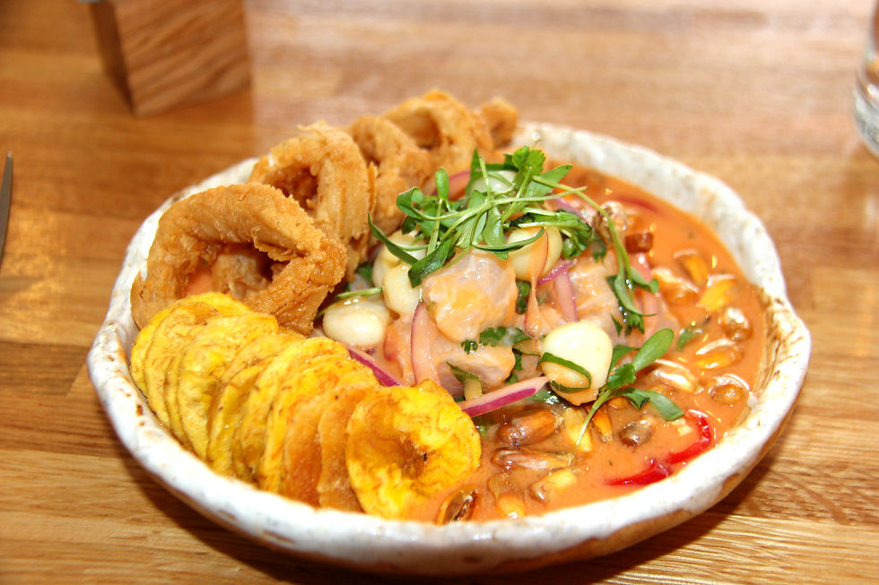 Ceviche Mixto del restaurante JORA en Long Island City.