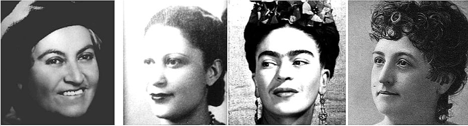 Simbolizando la unidad de América Latina y la diversidad de las artes, el galardón incluye a la escritora Gabriela Mistral (Chile 1889-1957 Hempstead NY), la activista Julia de Burgos (Puerto Rico 1914-1953 Harlem NY), la pintora Frida Kahlo (México 1907-1954 México) y la pianista Teresa Carreño (Venezuela 1853-1917 Upper West Side NY).