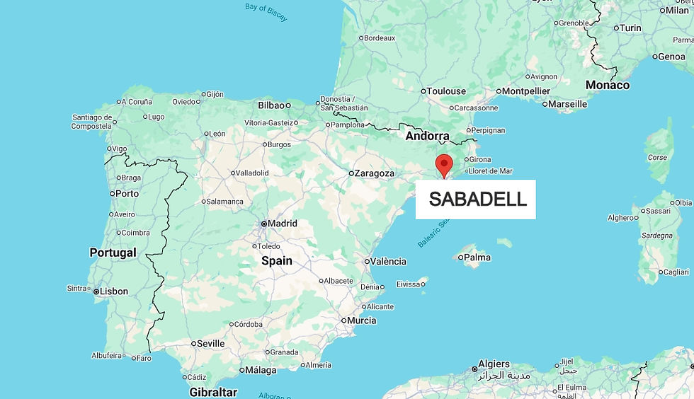 Ubicación de la Municipalidad de Sabadell en España.