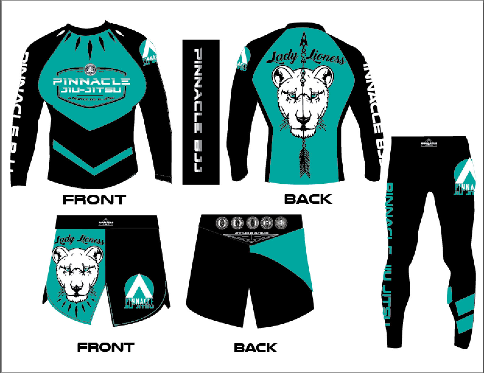 Lady Lioness Rash Guard & Short set