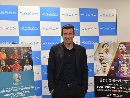 LUIS FIGO IS COMING TO JAPAN AS THE DIRECTOR OF WOWOW SOCCER 1-DAY ADVERTISING!