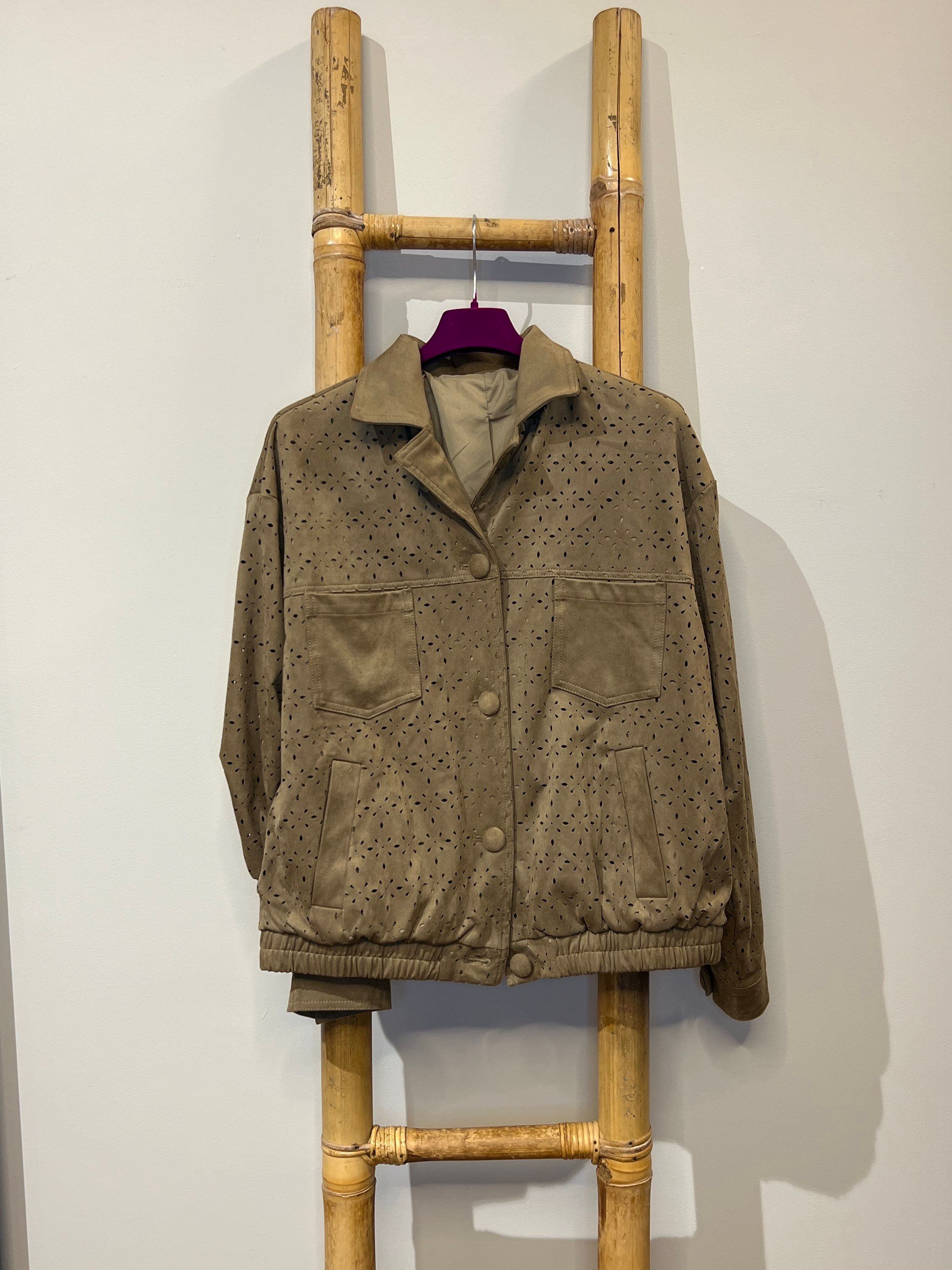 Bomber eco-suede