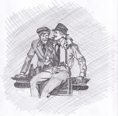 The Sting artwork sketch