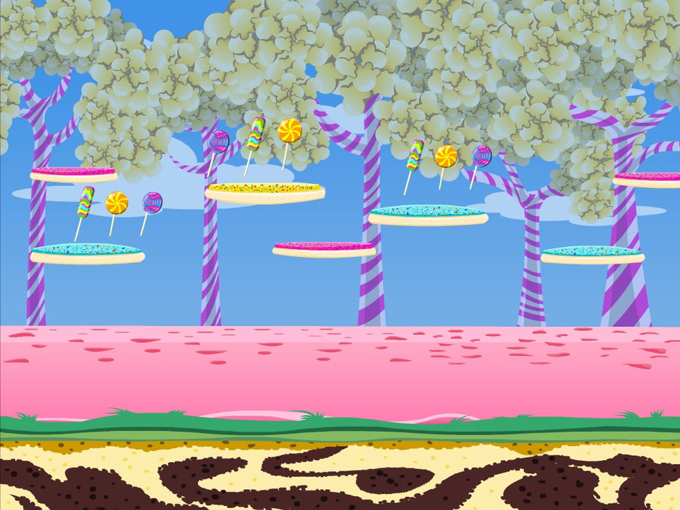Yumby, Ad, Smash, Toss, concept art, 2D Game design, Game Design, Game Art, Concept Art, Backgrounds