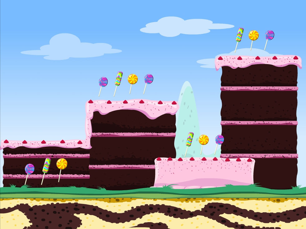 Yumby, Ad, Smash, Toss, concept art, 2D Game design, Game Design, Game Art, Concept Art, Backgrounds