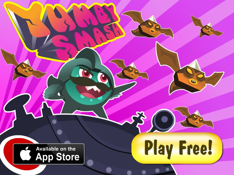 Yumby, Ad, Marketing, Smash, Toss, concept art, 2D Game design, Game Design, Game Art, App Store