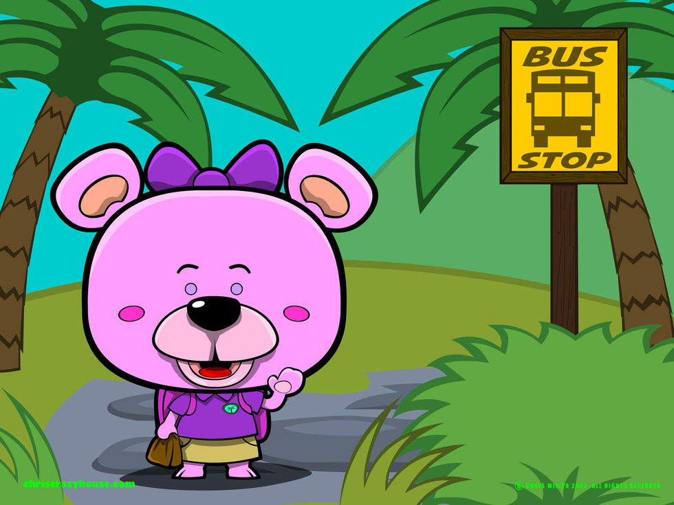 Pinky Bear, the helpful friend