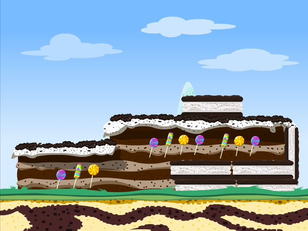Yumby, Ad, Smash, Toss, concept art, 2D Game design, Game Design, Game Art, Concept Art, Backgrounds