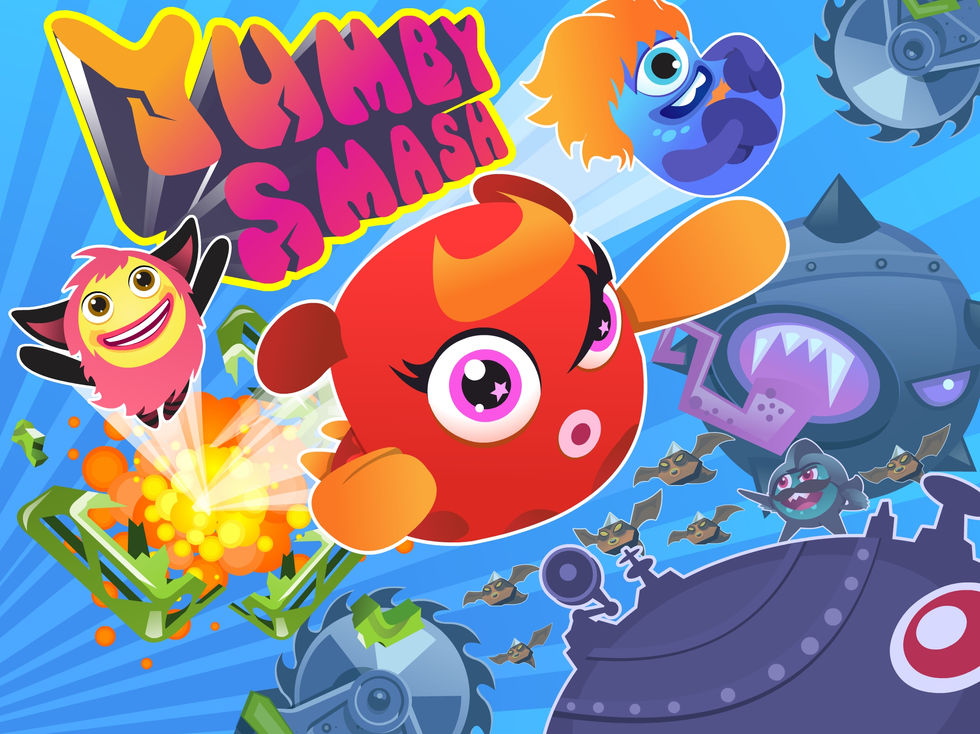 Yumby, Ad, Marketing, Smash, Toss, concept art, 2D Game design, Game Design, Game Art,
