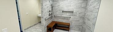Remodeled bathroom space by Northern Hills Construction. Sonoma county