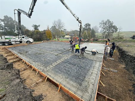 New home foundation by NHC