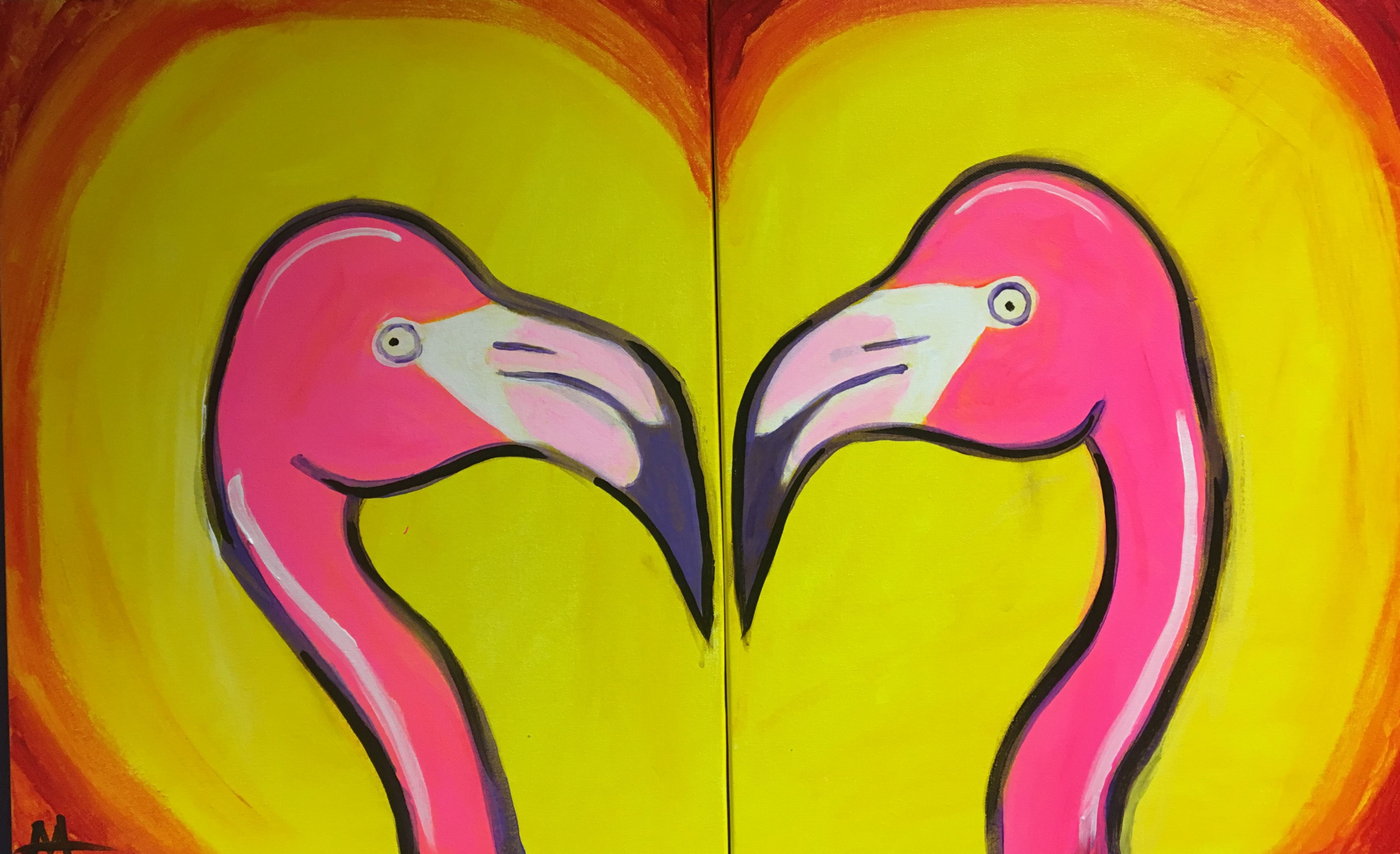 Paint Party "To-Go" - LOVE BIRDS