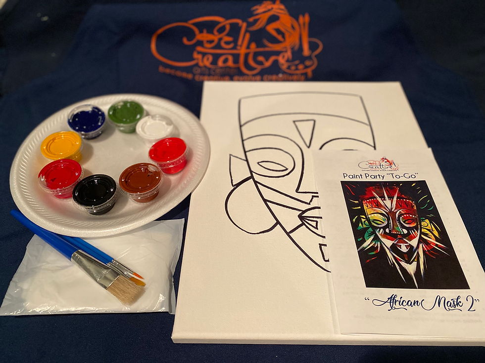 Thumbnail: Paint Party "To-Go" - AFRICAN MASK 2