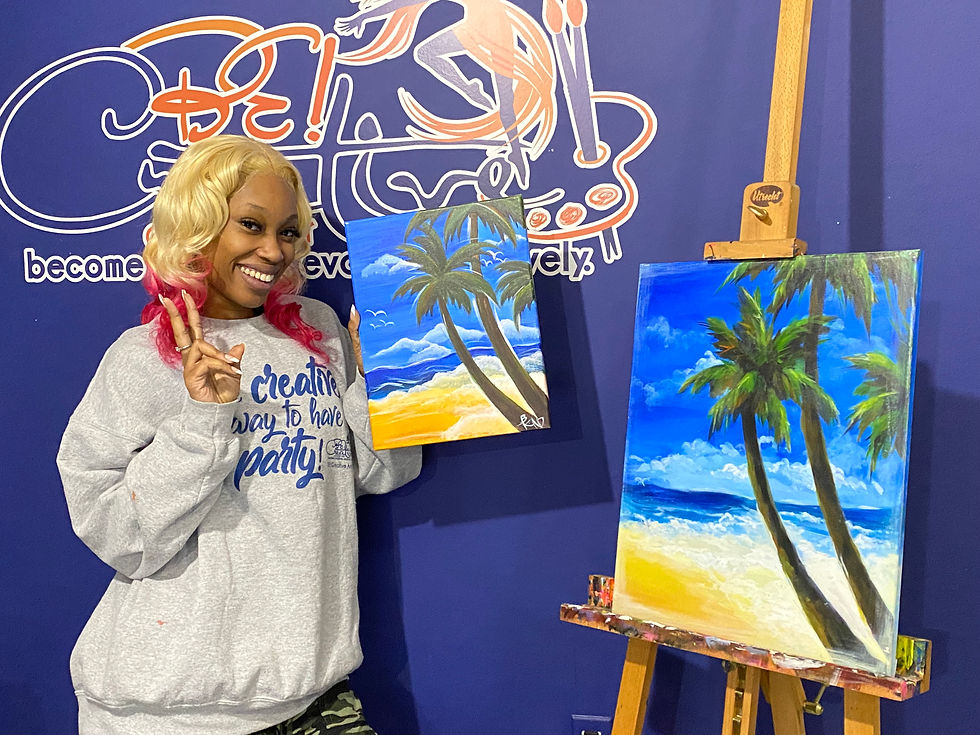 Thumbnail: Paint Party "To-Go" - PALM TREES