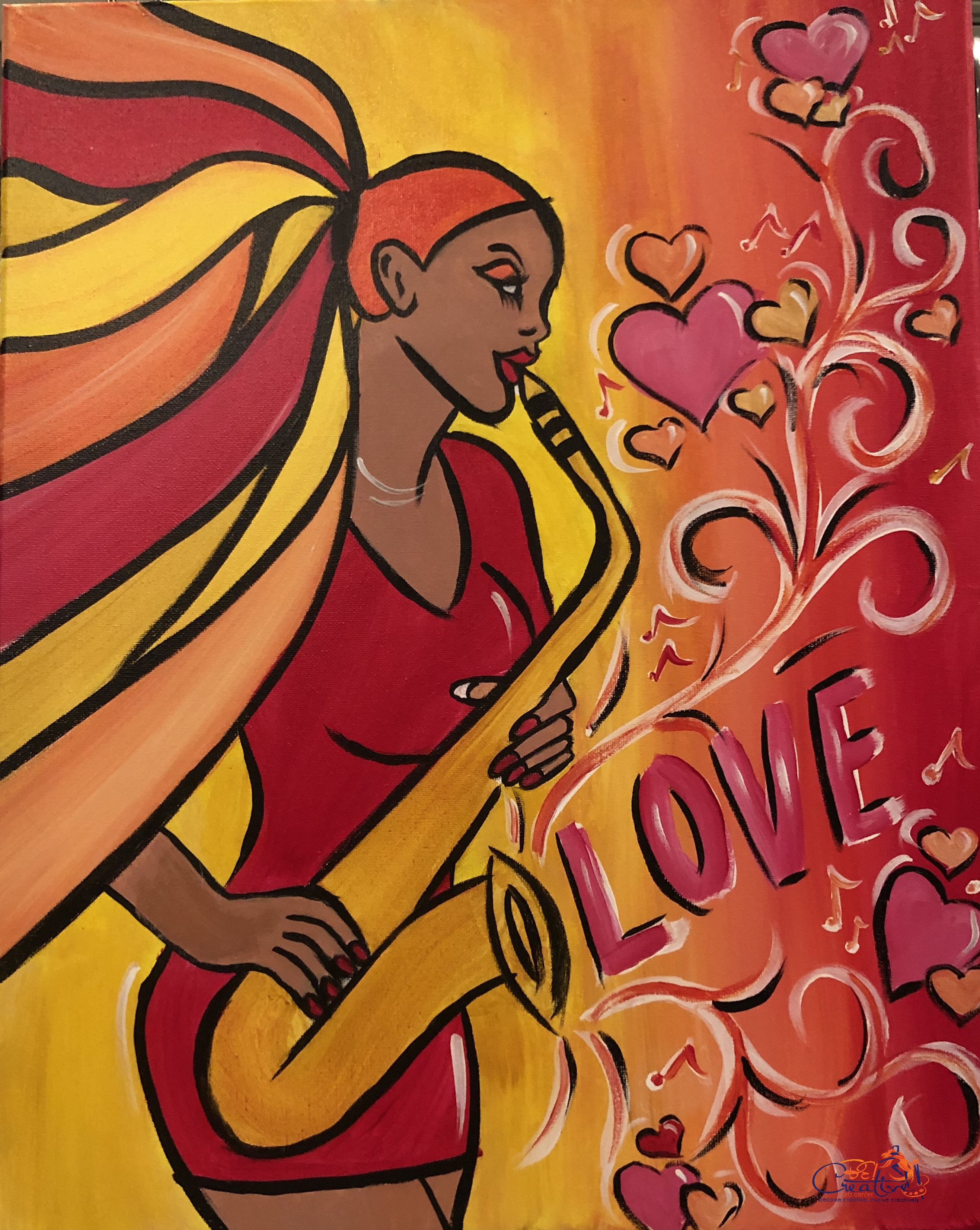 Paint Party "To-Go" - LOVE AND MUSIC