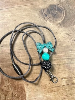 Thumbnail: Teal and Black Aztec Bow