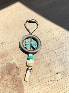 Thumbnail: Teal and Black Aztec Bow