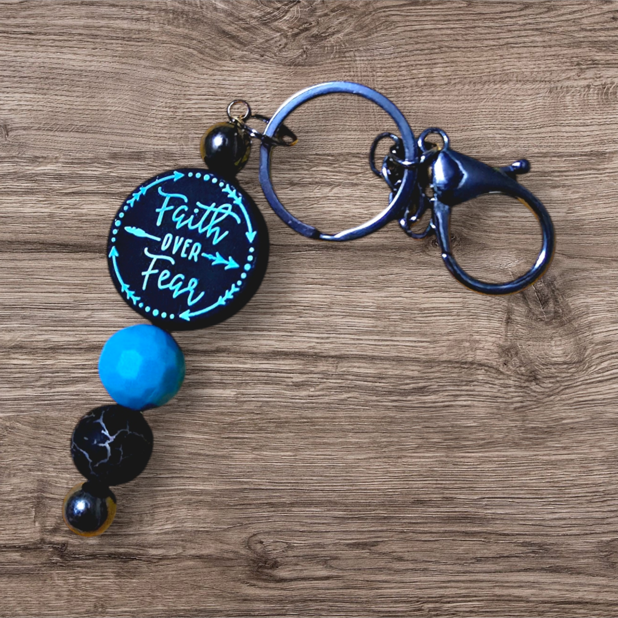 Faith Over Fear Keychain