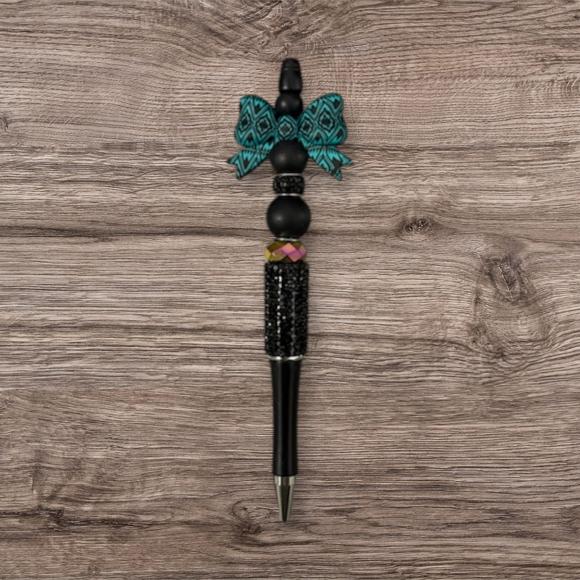 Turquoise Aztec Bow Pen