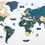 Thumbnail: Wooden World Map Wall Decoration