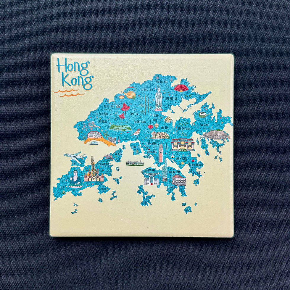 Thumbnail: Hong Kong Attraction Map Coaster
