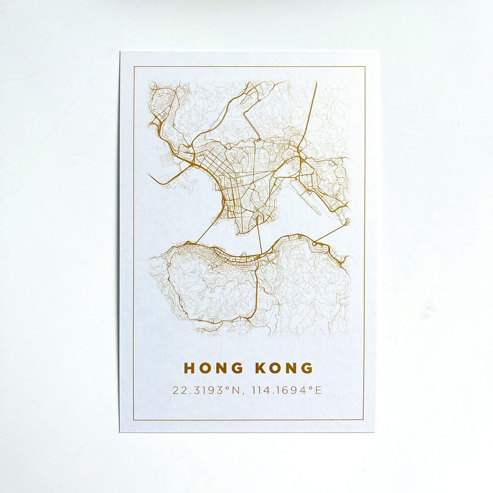 Thumbnail: HK Centre Map Postcard (4 Colours)