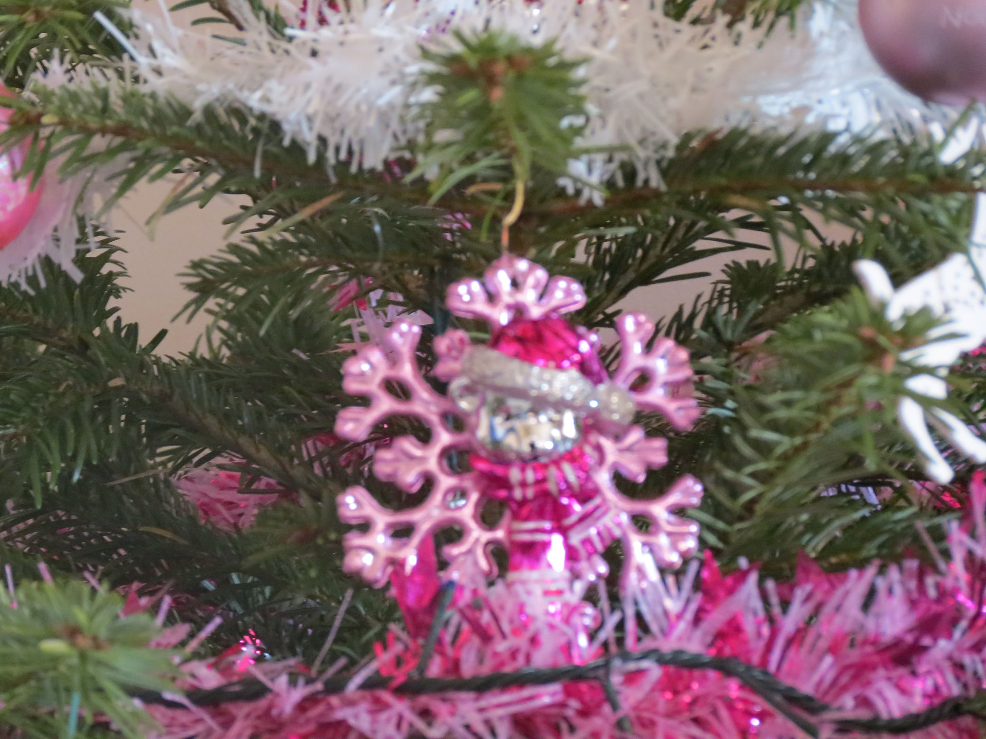 Déco Noël rose
